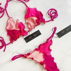 LALI & LAYLA Pink Patchwork Bikini